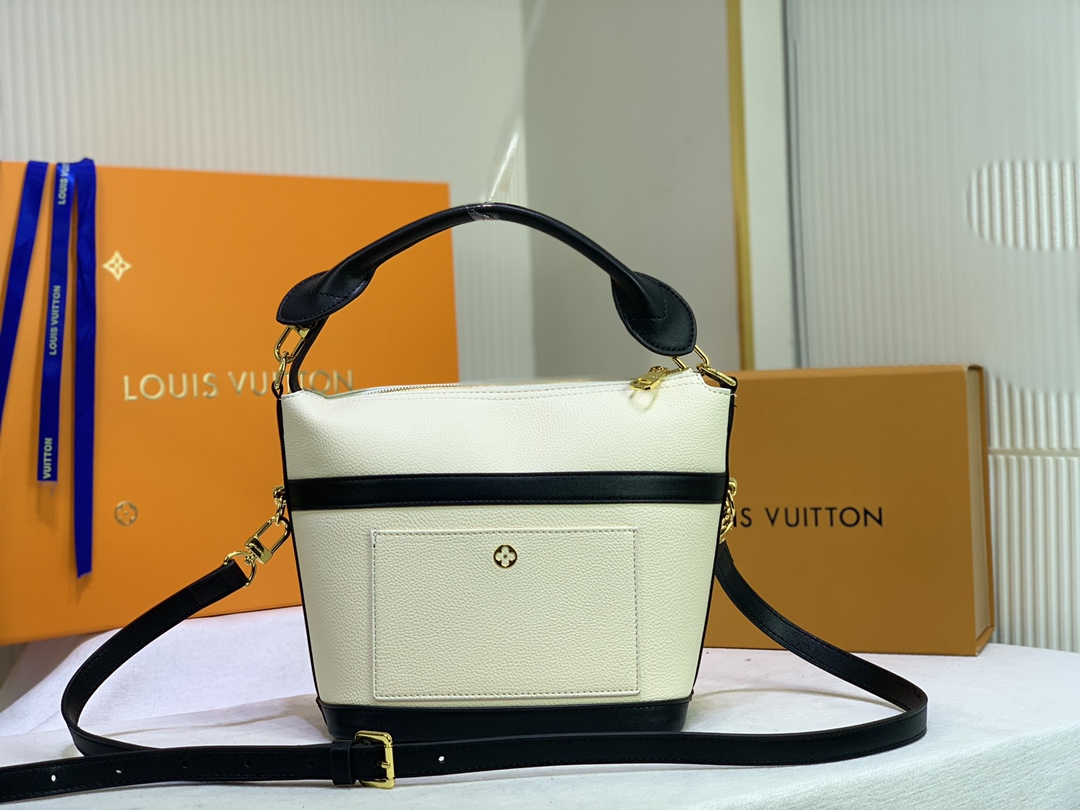 Louis Vuitton Cruiser PM Bolsa Black/White-7