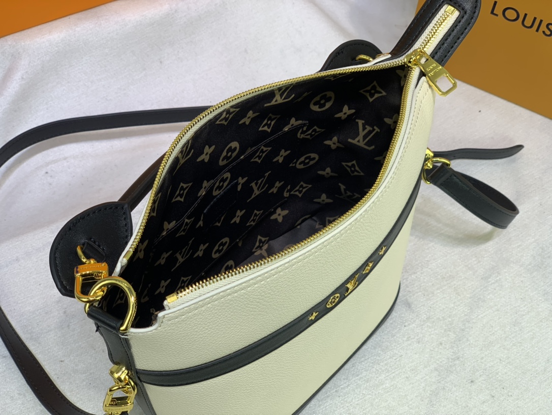 Louis Vuitton Cruiser PM Bolsa Black/White-9