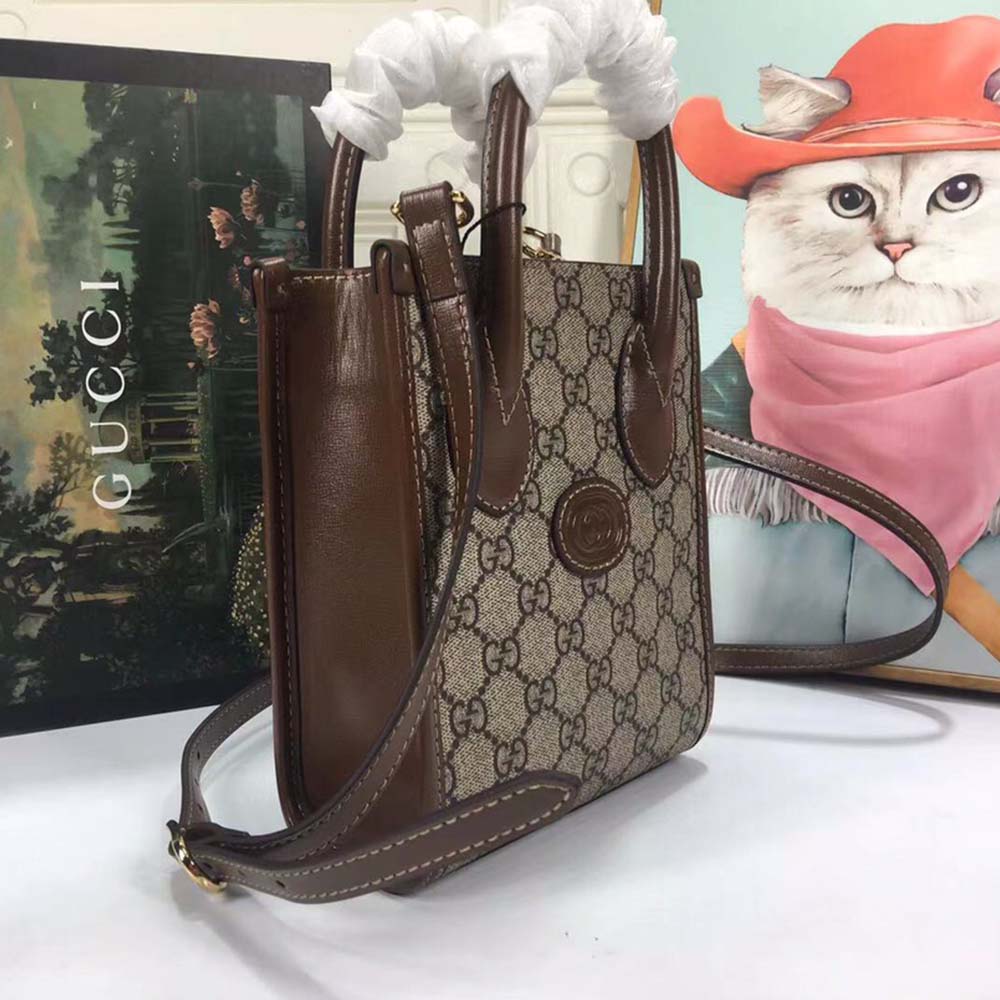 Gucci Mini Tote Bolsa con enclavamiento G 671623-7