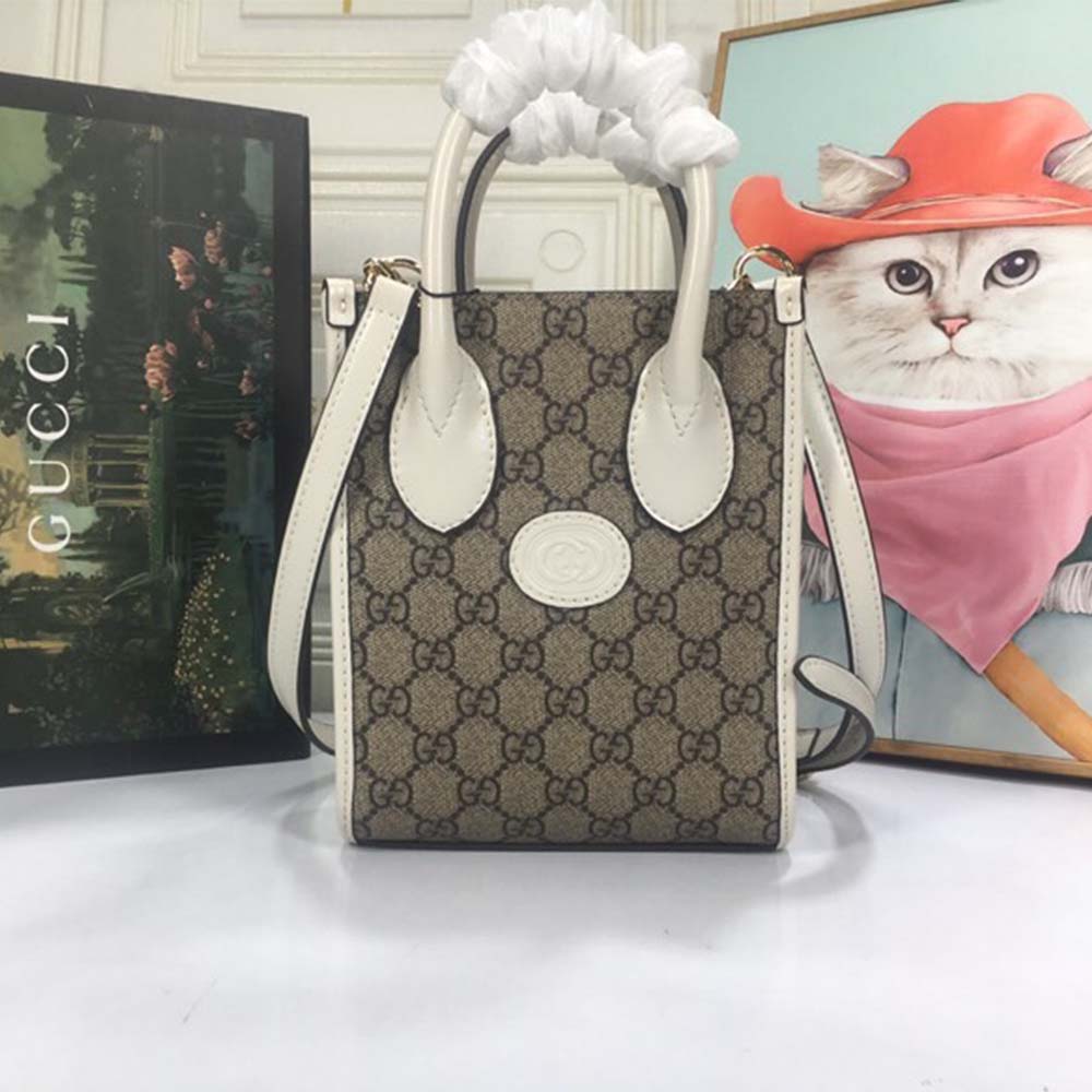 Gucci Mini Tote Bolsa con enclavamiento G 671623-8