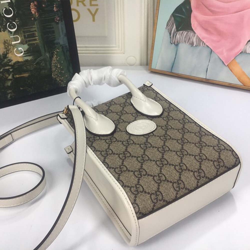 Gucci Mini Tote Bolsa con enclavamiento G 671623-11