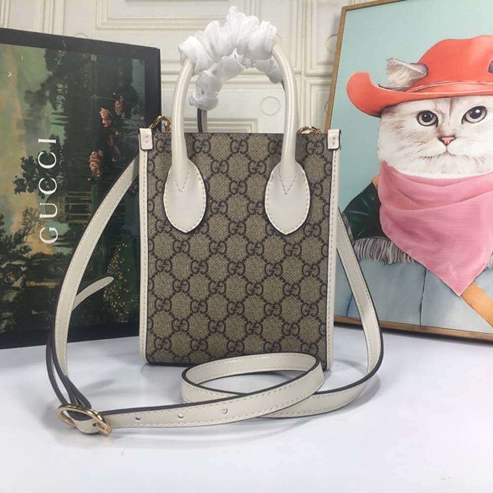 Gucci Mini Tote Bolsa con enclavamiento G 671623-12