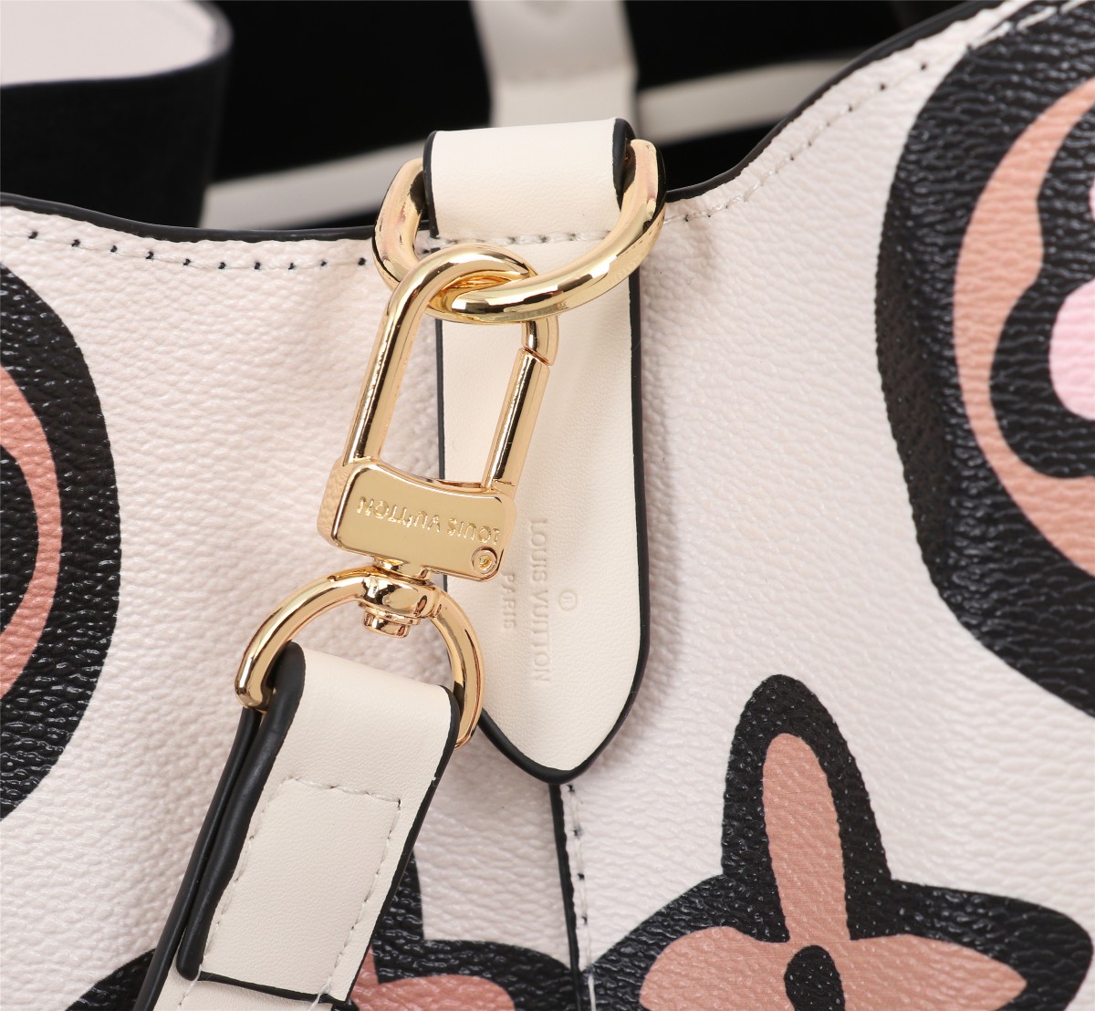 Louis Vuitton Neonoe MM Backet Bolsa Negro/Blanco-10