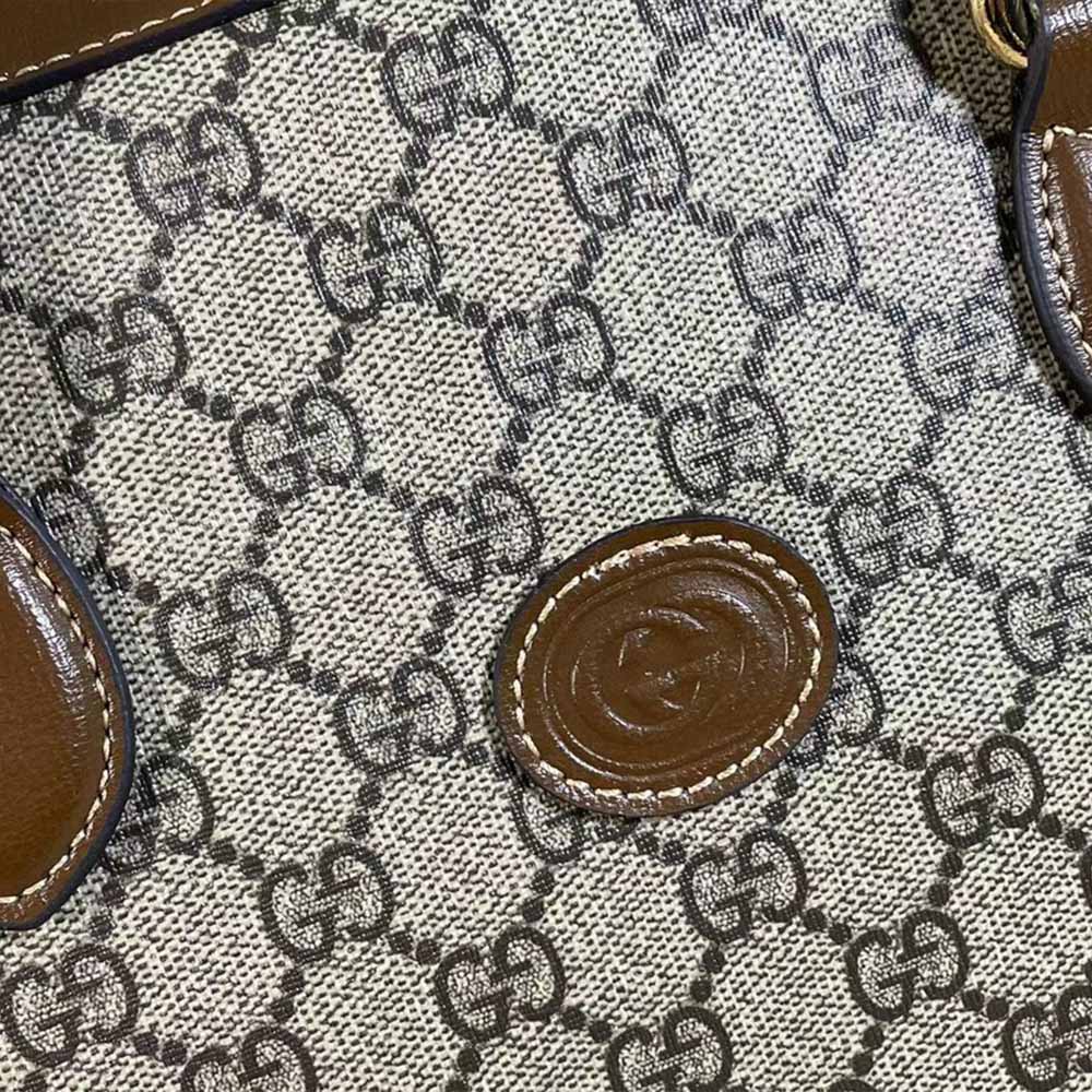Caso comercial de Gucci con entrelazado G Black/Gray 674140-3