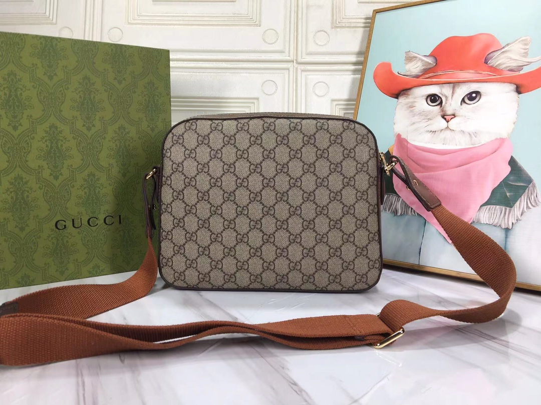 Bolsa de mensajero Gucci con entrelazamiento G 675891-3