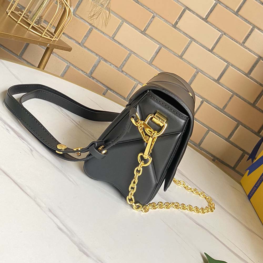 Louis Vuitton Twist PM- Negro/marrón/blanco-1