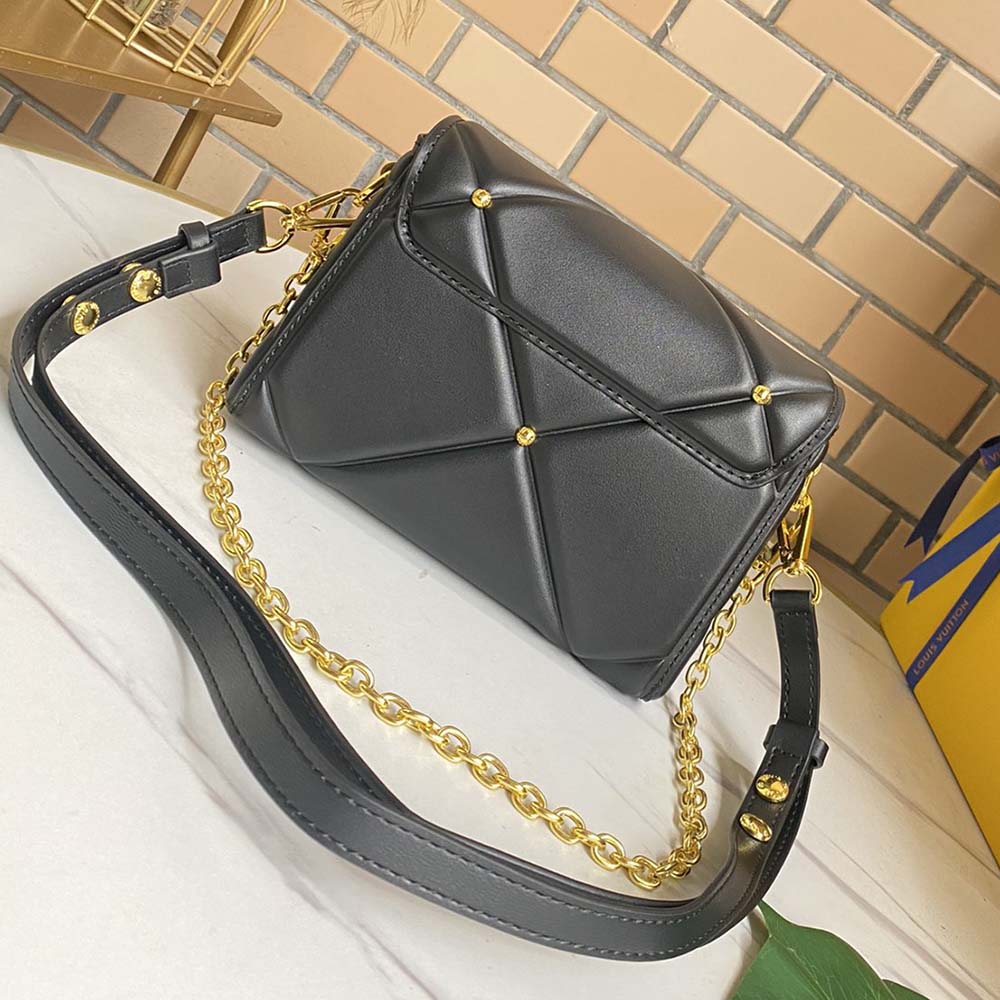 Louis Vuitton Twist PM- Negro/marrón/blanco-2
