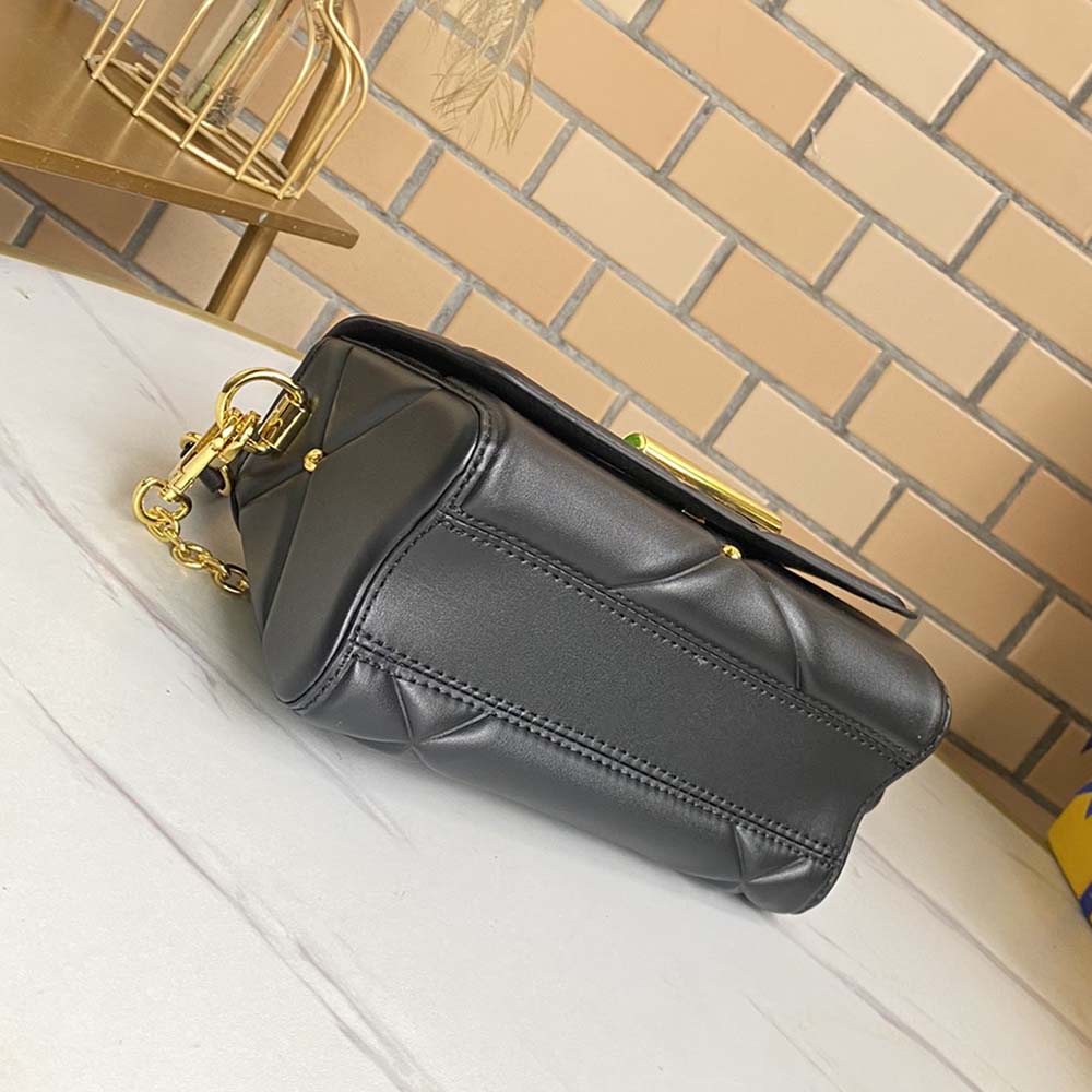 Louis Vuitton Twist PM- Negro/marrón/blanco-3