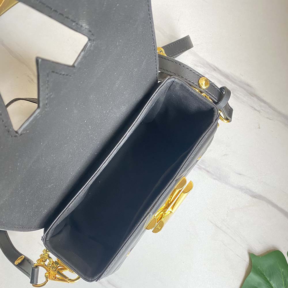 Louis Vuitton Twist PM- Negro/marrón/blanco-4