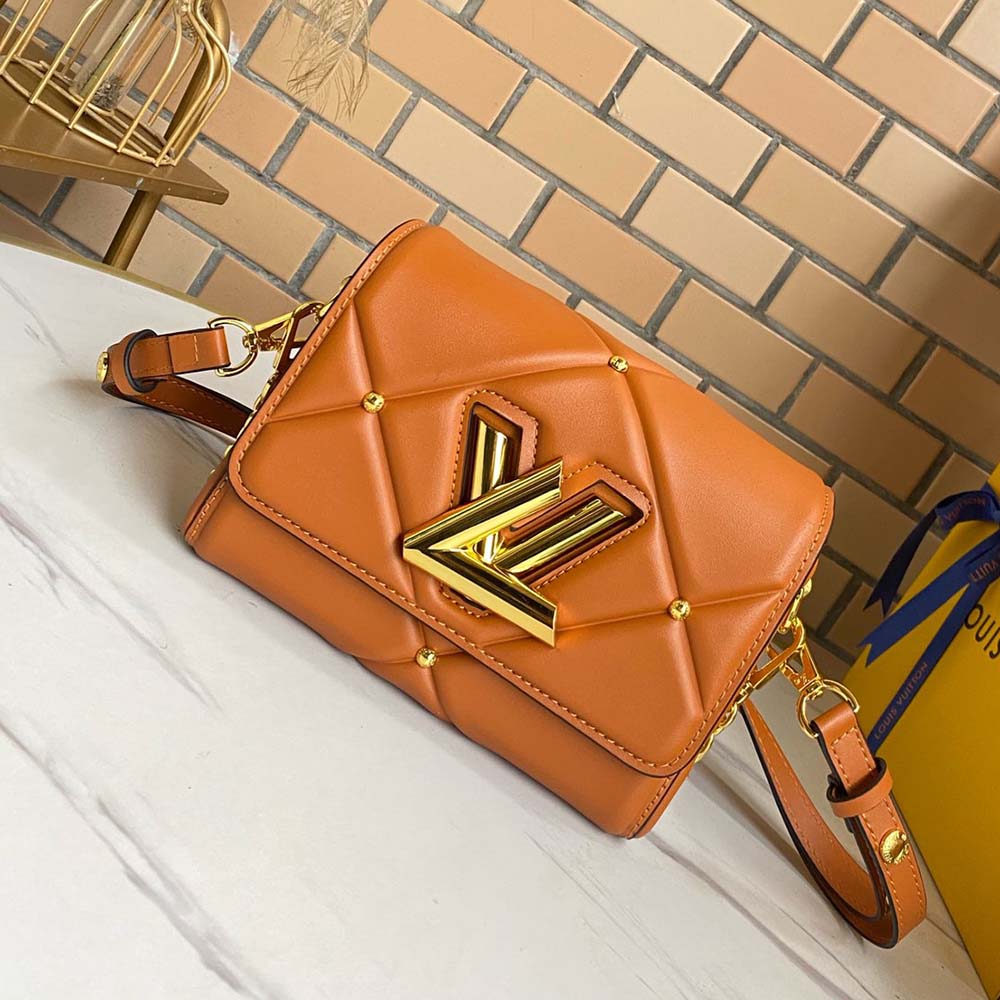 Louis Vuitton Twist PM- Negro/marrón/blanco-5