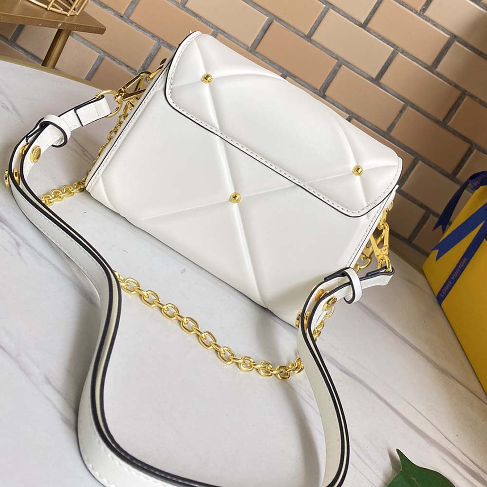 Louis Vuitton Twist PM- Negro/marrón/blanco-12
