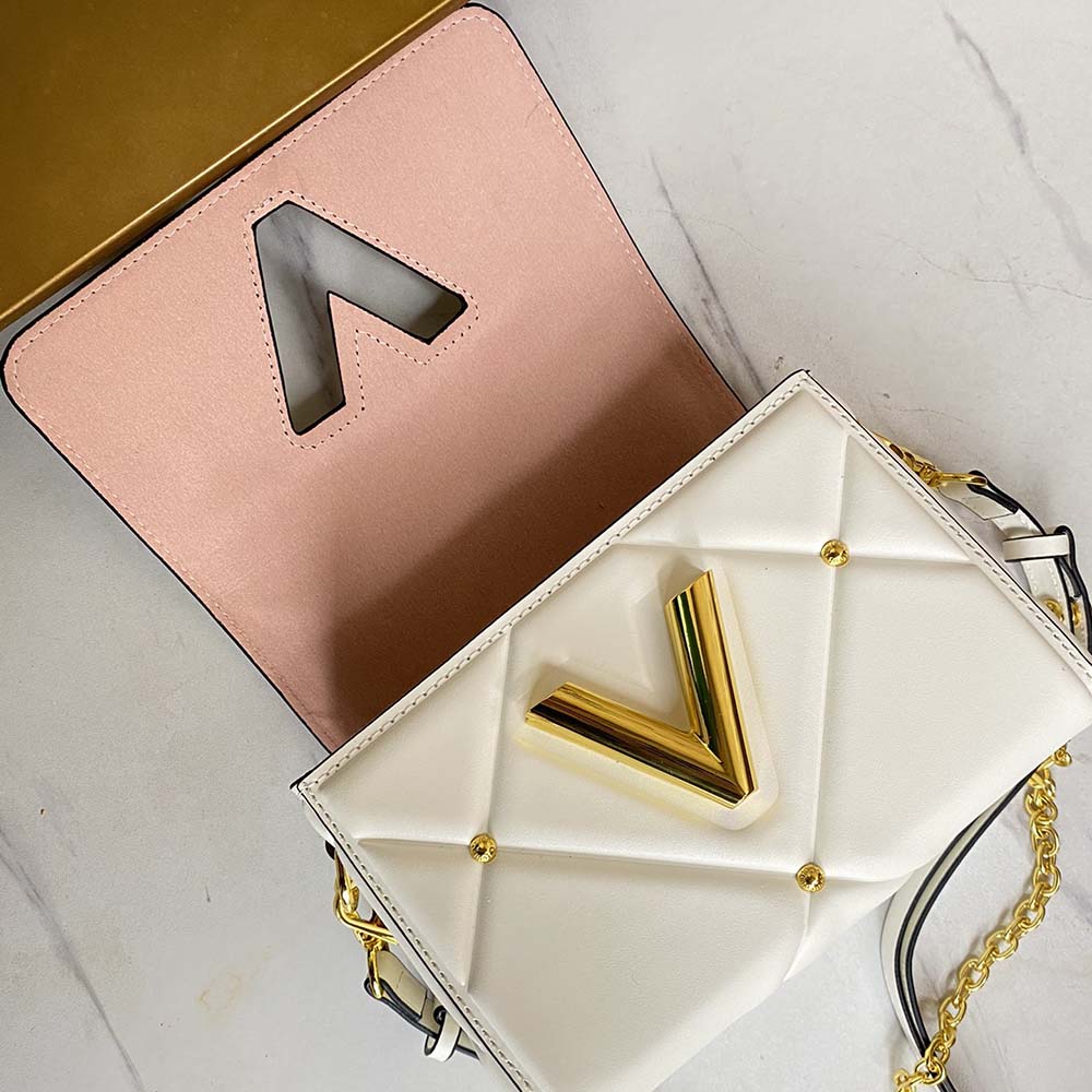 Louis Vuitton Twist PM- Negro/marrón/blanco-14