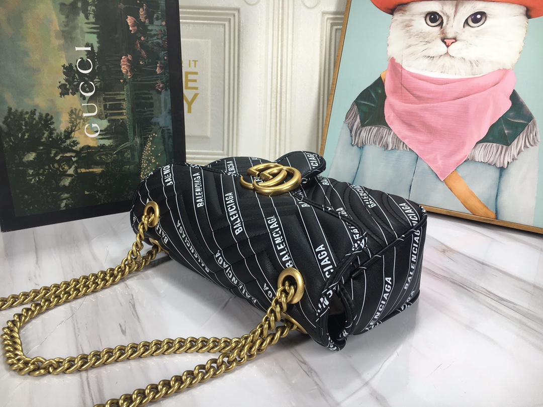 Gucci The Hacker Project Small Double G Marmont Bolsa-2