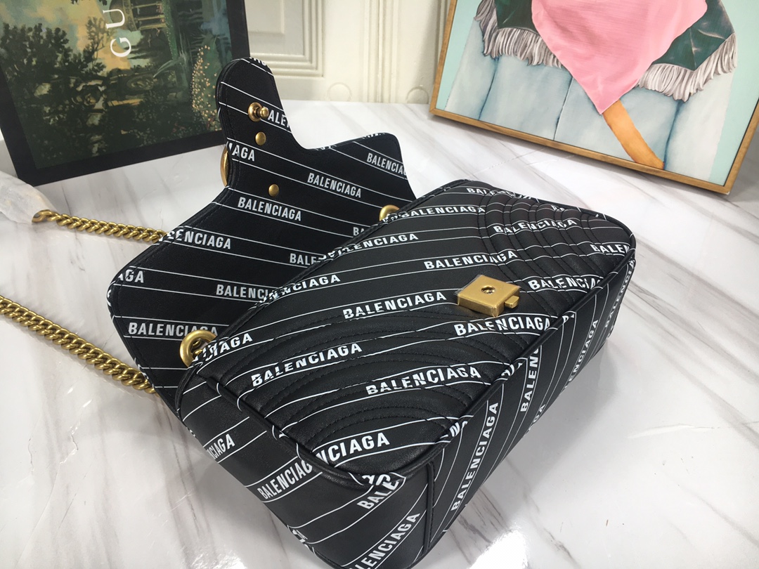 Gucci The Hacker Project Small Double G Marmont Bolsa-3