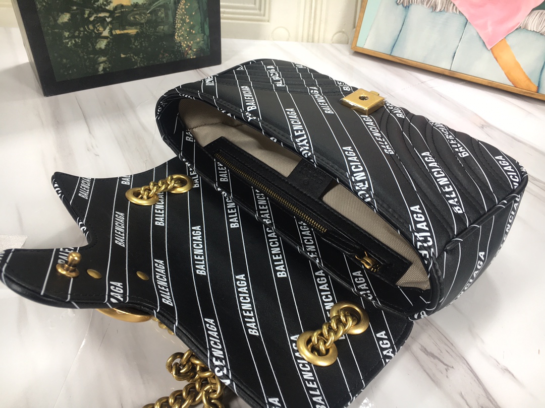 Gucci The Hacker Project Small Double G Marmont Bolsa-4