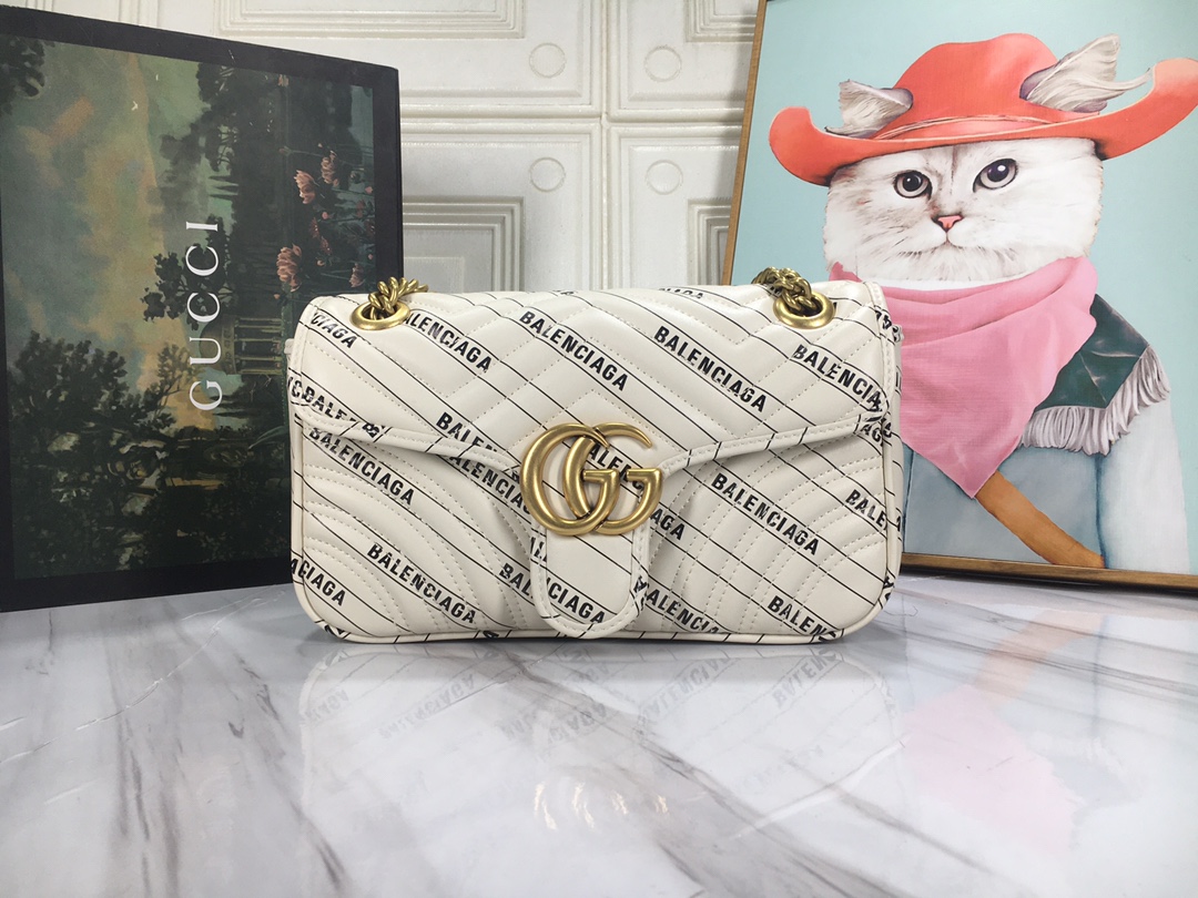 Gucci The Hacker Project Small Double G Marmont Bolsa-5