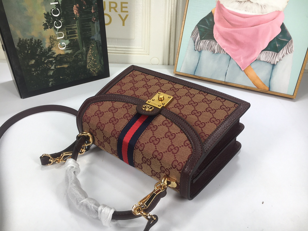 Gucci Ophidia Small Top Many Bolsa con Web 651055-4
