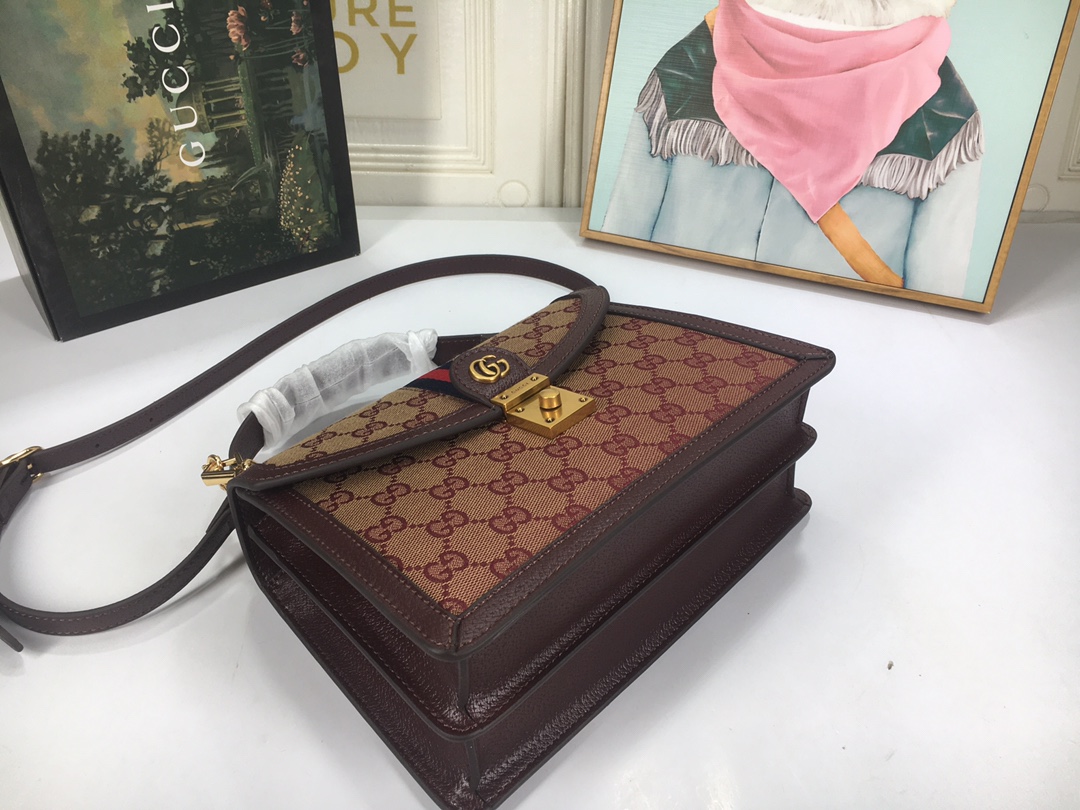 Gucci Ophidia Small Top Many Bolsa con Web 651055-5