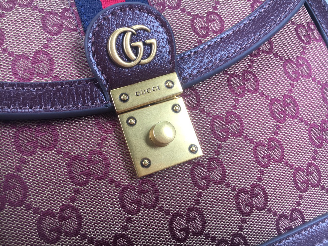 Gucci Ophidia Small Top Many Bolsa con Web 651055-6