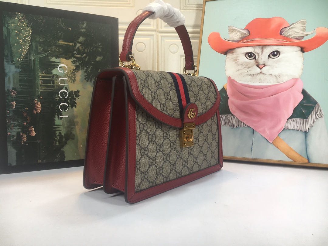 Gucci Ophidia Small Top Many Bolsa con Web 651055-10