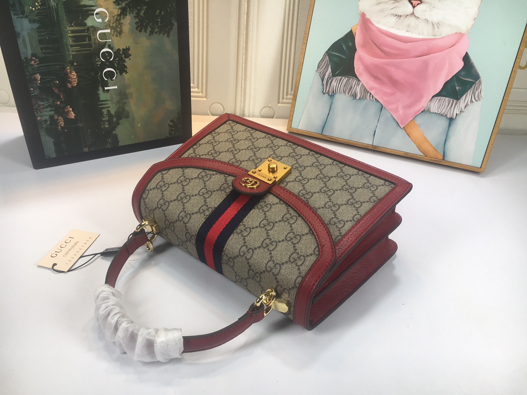 Gucci Ophidia Small Top Many Bolsa con Web 651055-13