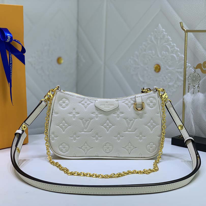 Louis Vuitton Easy Pouch en Strap- Black/Beige/White-5