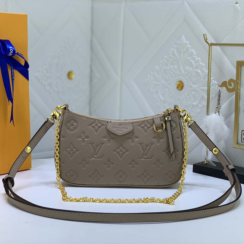 Louis Vuitton Easy Pouch en Strap- Black/Beige/White-10