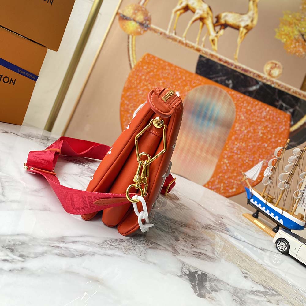 Louis Vuitton Coussin PM HandBolsa- Rojo/Amarillo-1