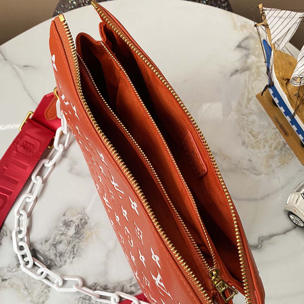 Louis Vuitton Coussin PM HandBolsa- Rojo/Amarillo-4