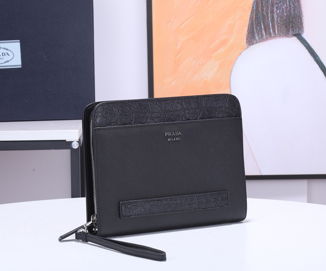 Prada Saffiano Leather Pouch 2vn008-1