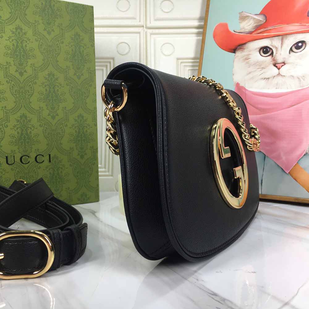 Bolso de hombro Blondie Gucci negro/blanco-1