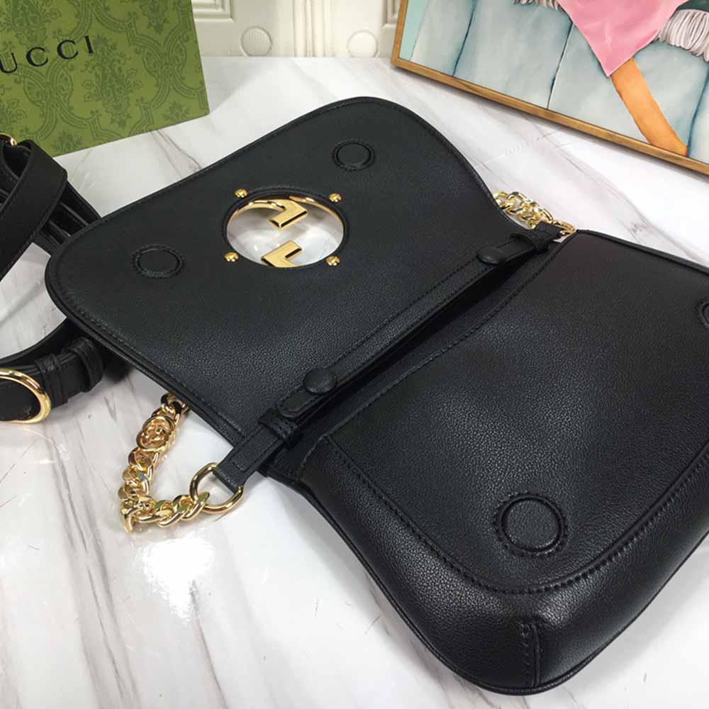 Bolso de hombro Blondie Gucci negro/blanco-2
