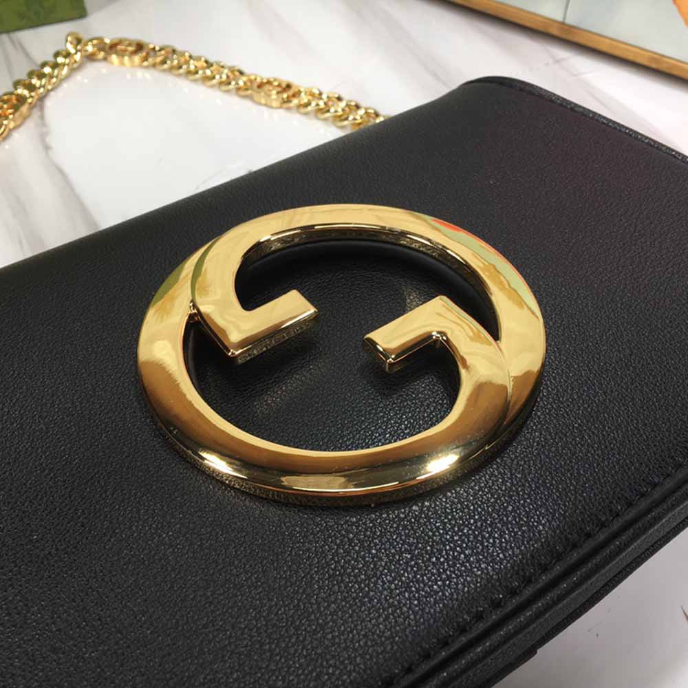 Bolso de hombro Blondie Gucci negro/blanco-3