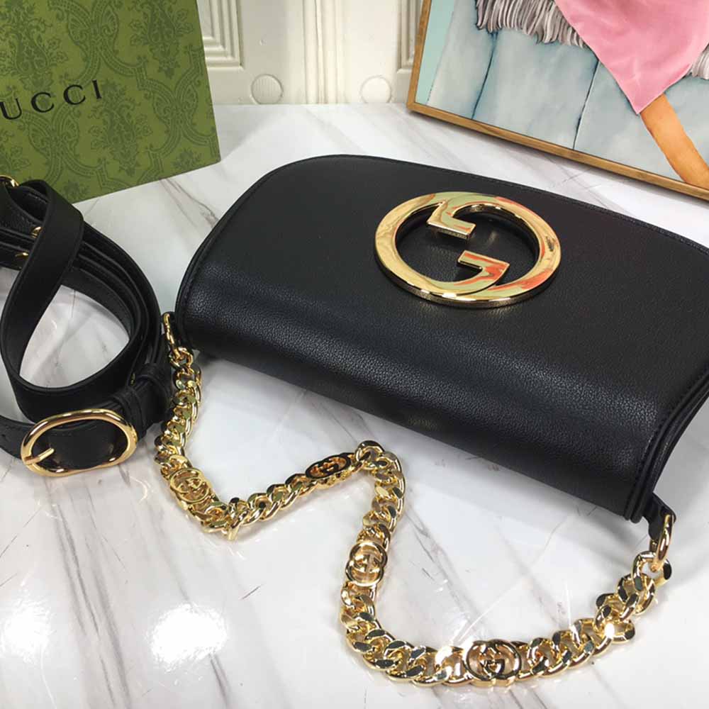 Bolso de hombro Blondie Gucci negro/blanco-5