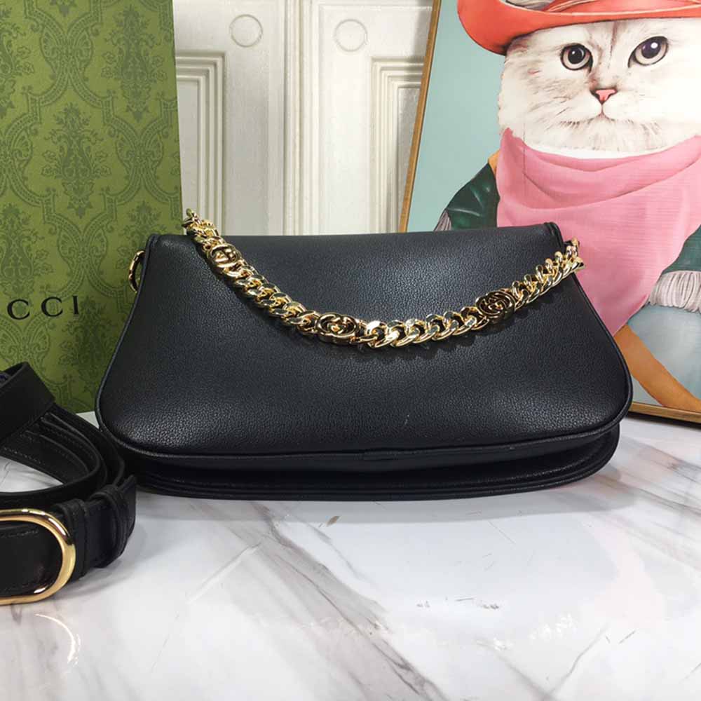 Bolso de hombro Blondie Gucci negro/blanco-6
