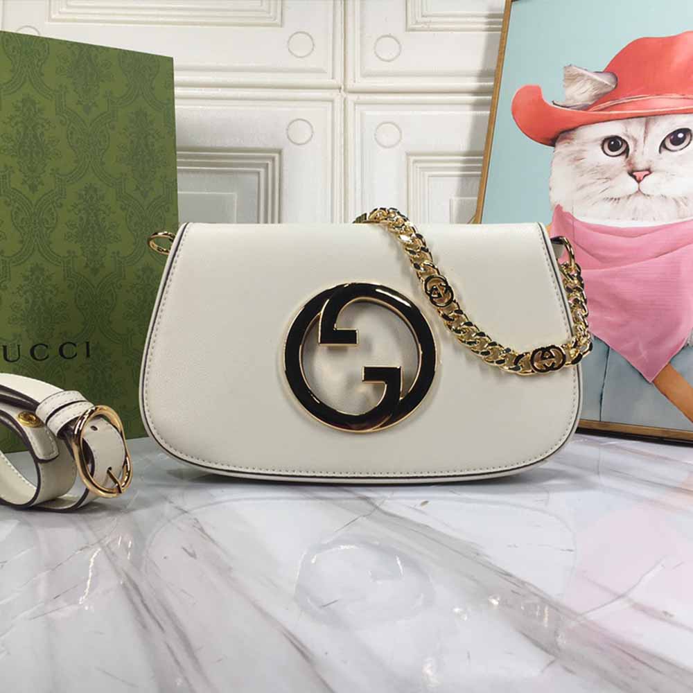 Bolso de hombro Blondie Gucci negro/blanco-8