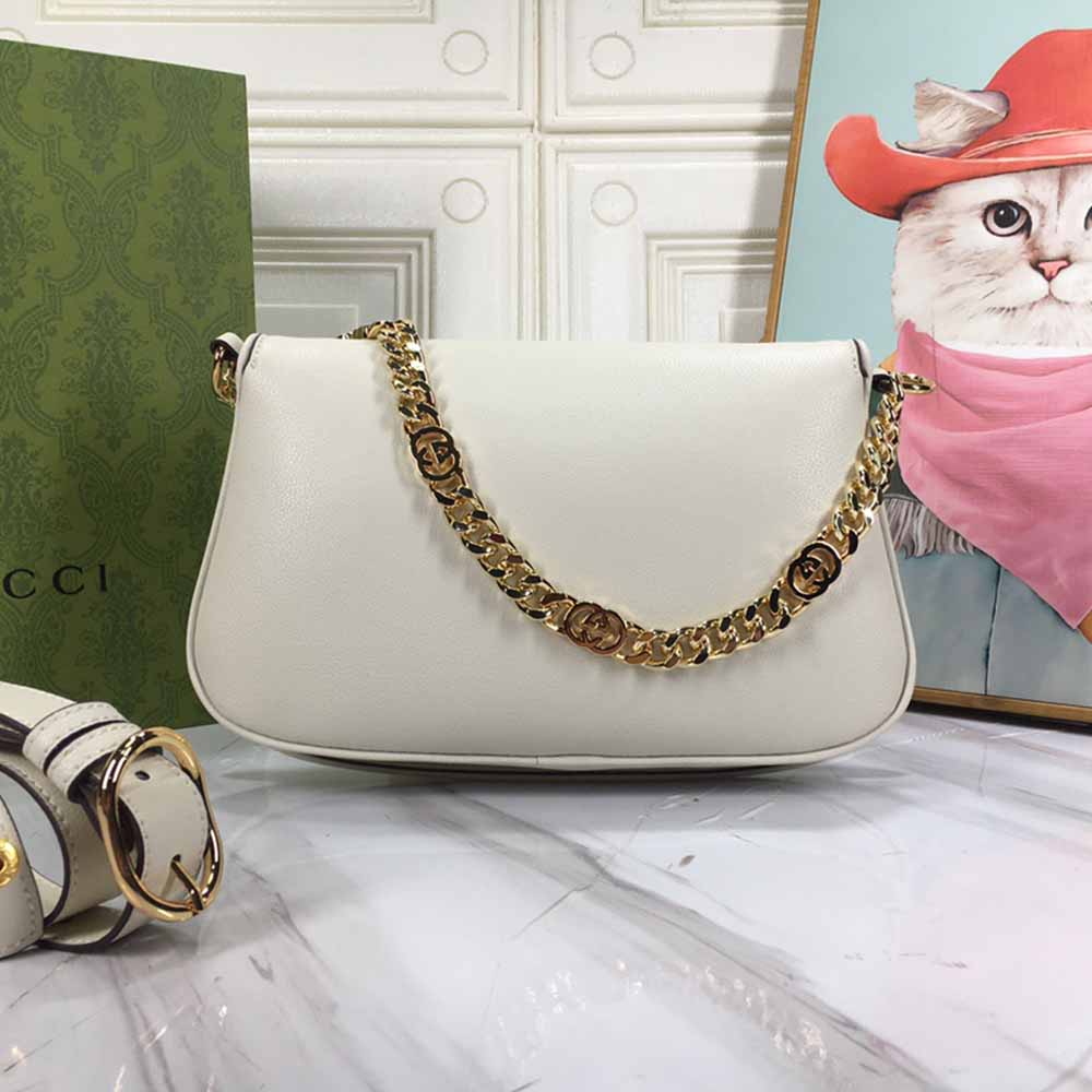Bolso de hombro Blondie Gucci negro/blanco-10