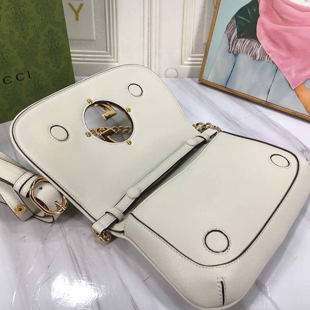 Bolso de hombro Blondie Gucci negro/blanco-11