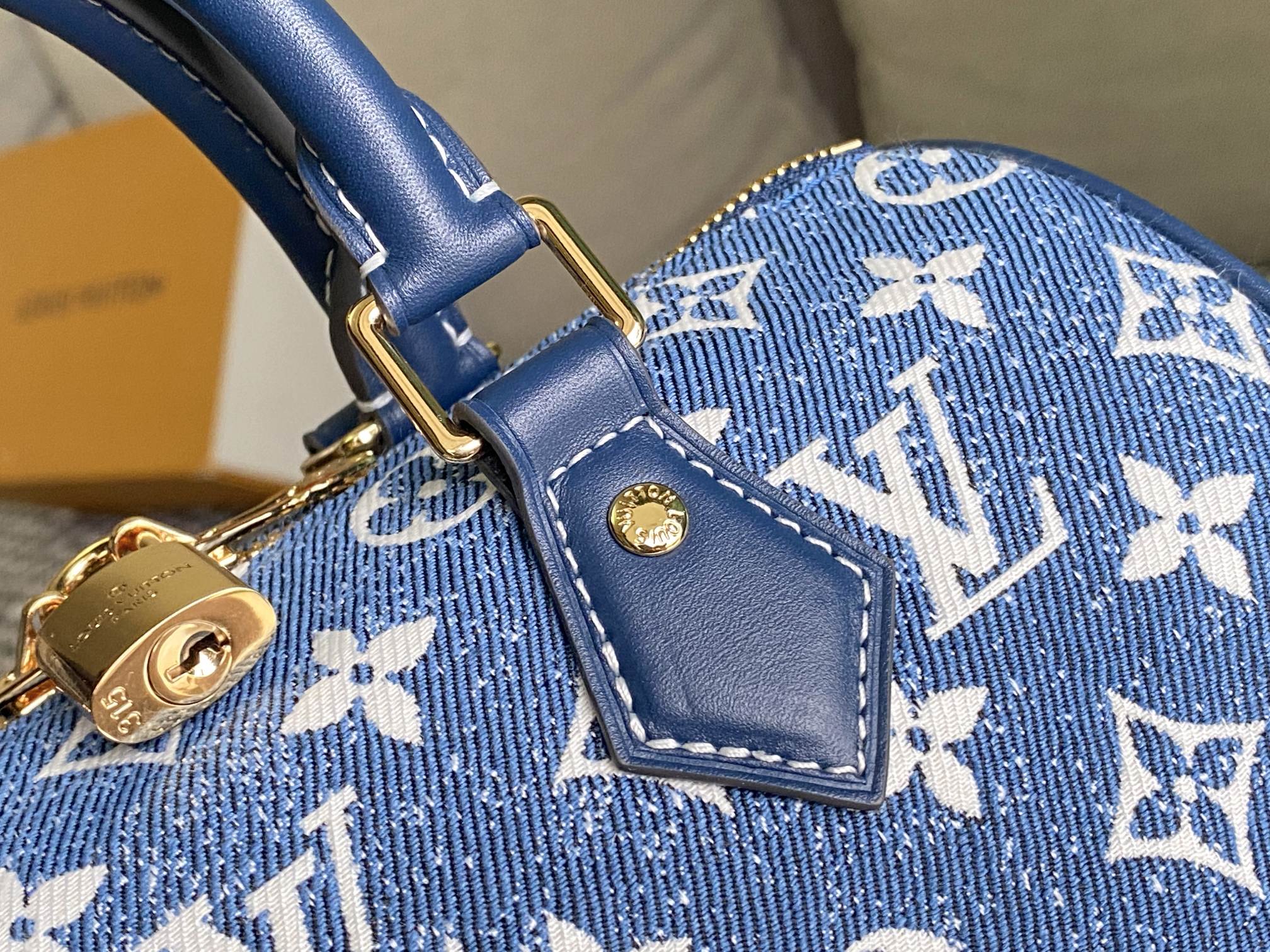 Louis Vuitton denim veloz bandouliere 25 bolso-3