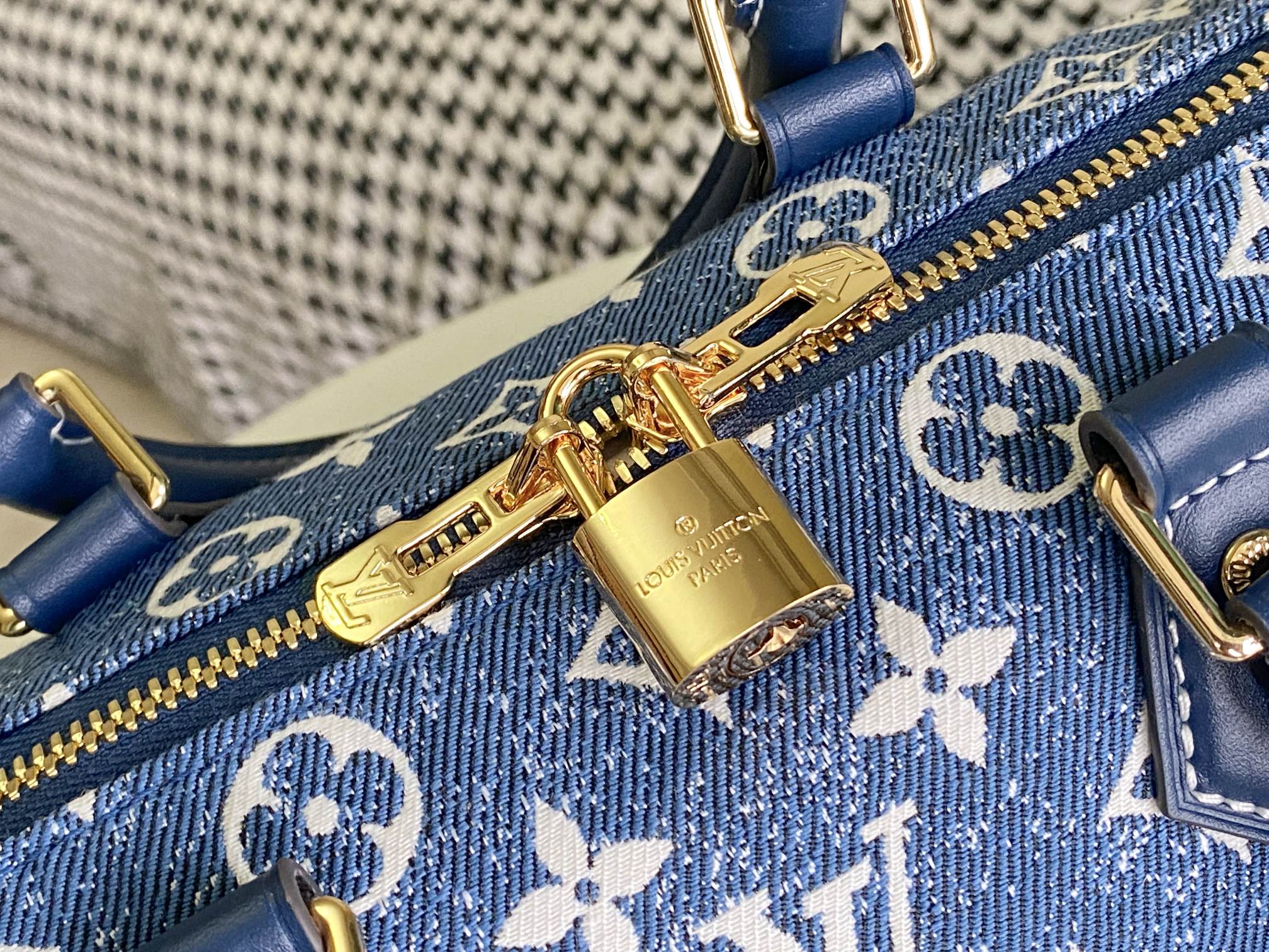 Louis Vuitton denim veloz bandouliere 25 bolso-4