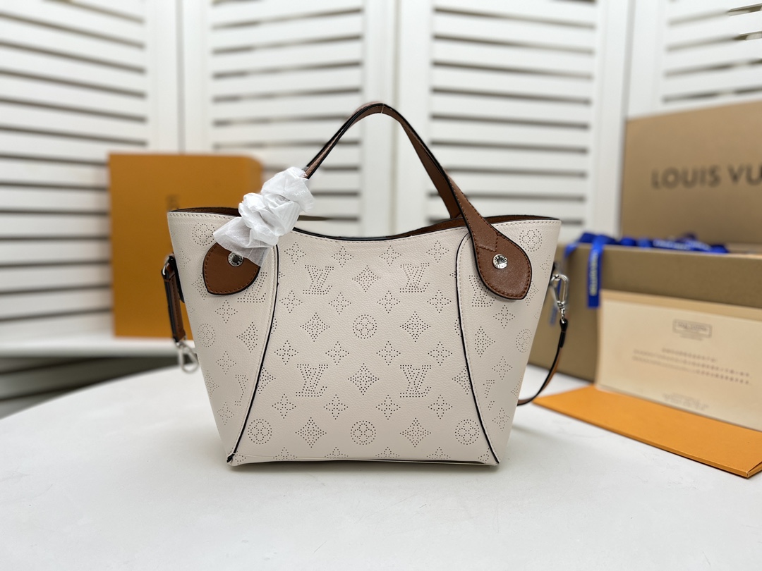 Louis Vuitton Hina PM- Beige/Pink/White-1