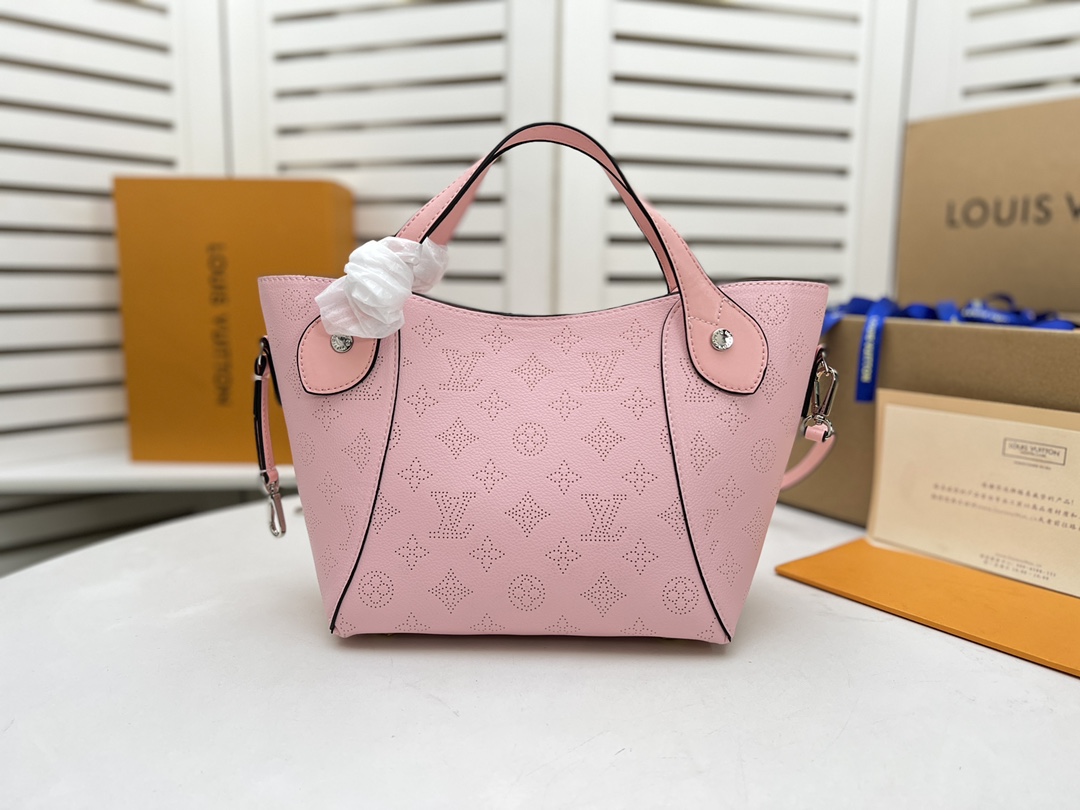 Louis Vuitton Hina PM- Beige/Pink/White-6