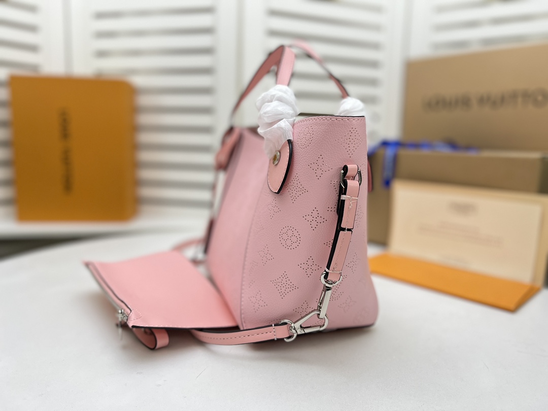 Louis Vuitton Hina PM- Beige/Pink/White-7