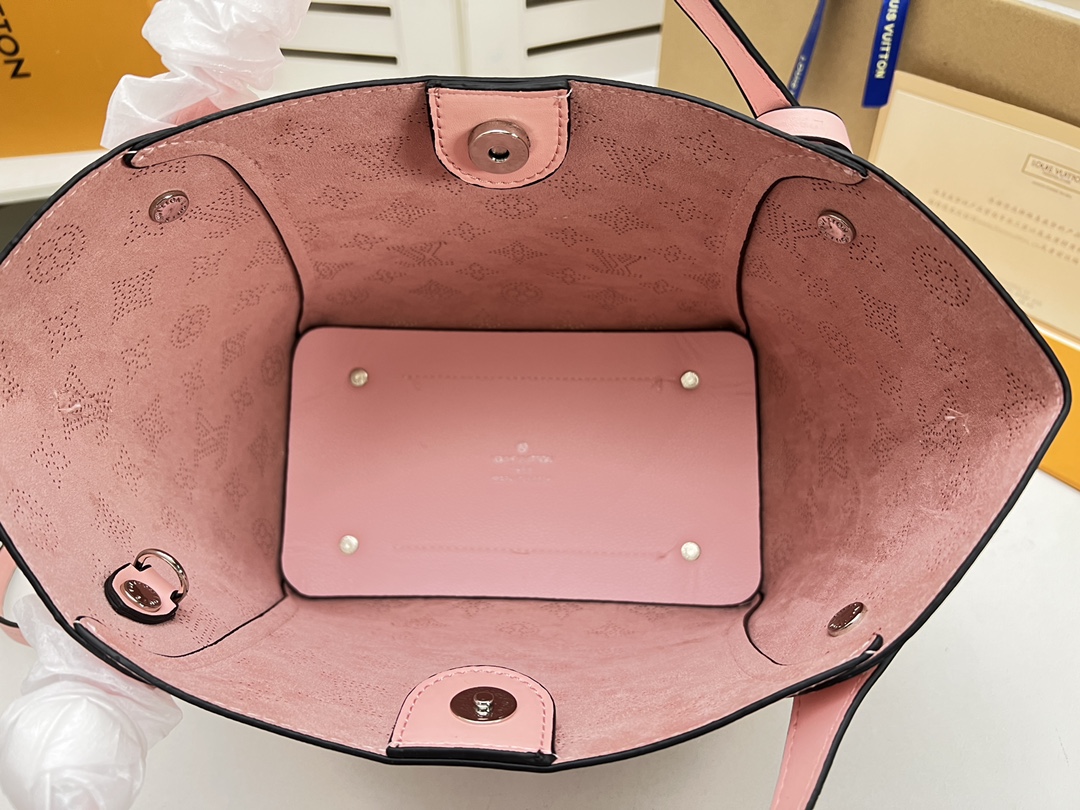 Louis Vuitton Hina PM- Beige/Pink/White-9