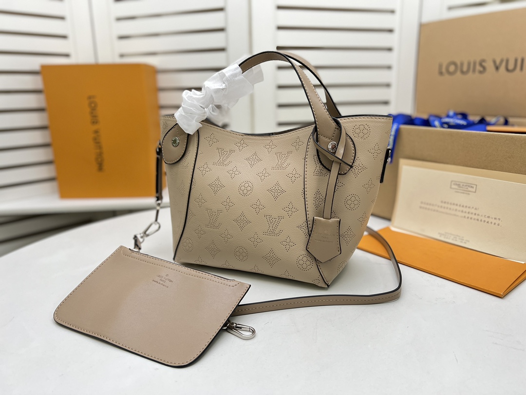 Louis Vuitton Hina PM- Beige/Pink/White-10