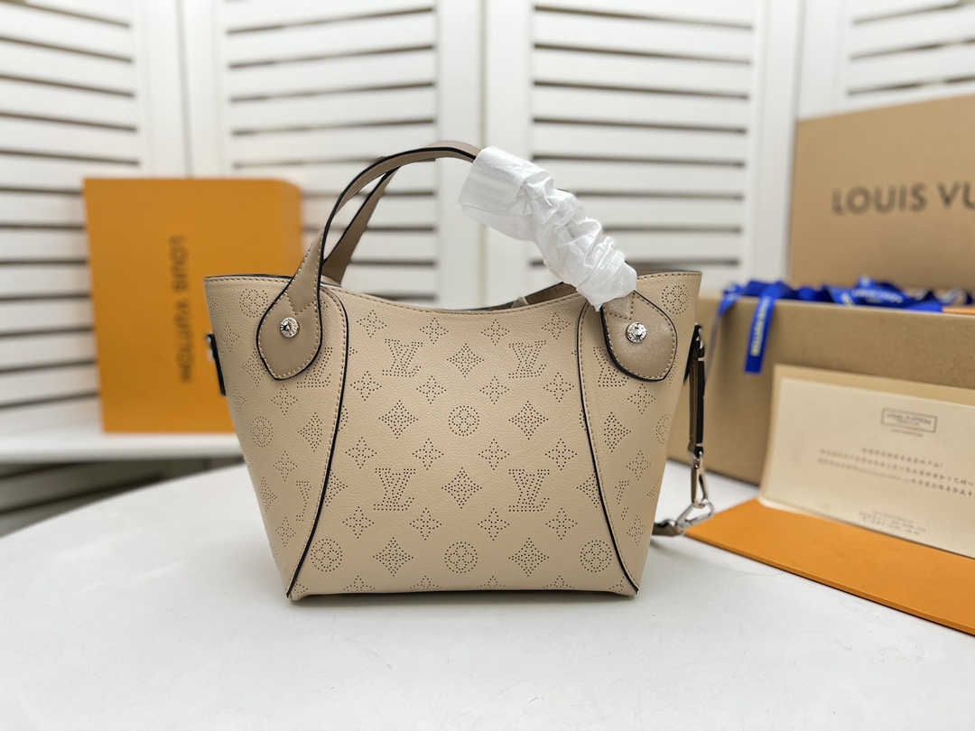 Louis Vuitton Hina PM- Beige/Pink/White-11