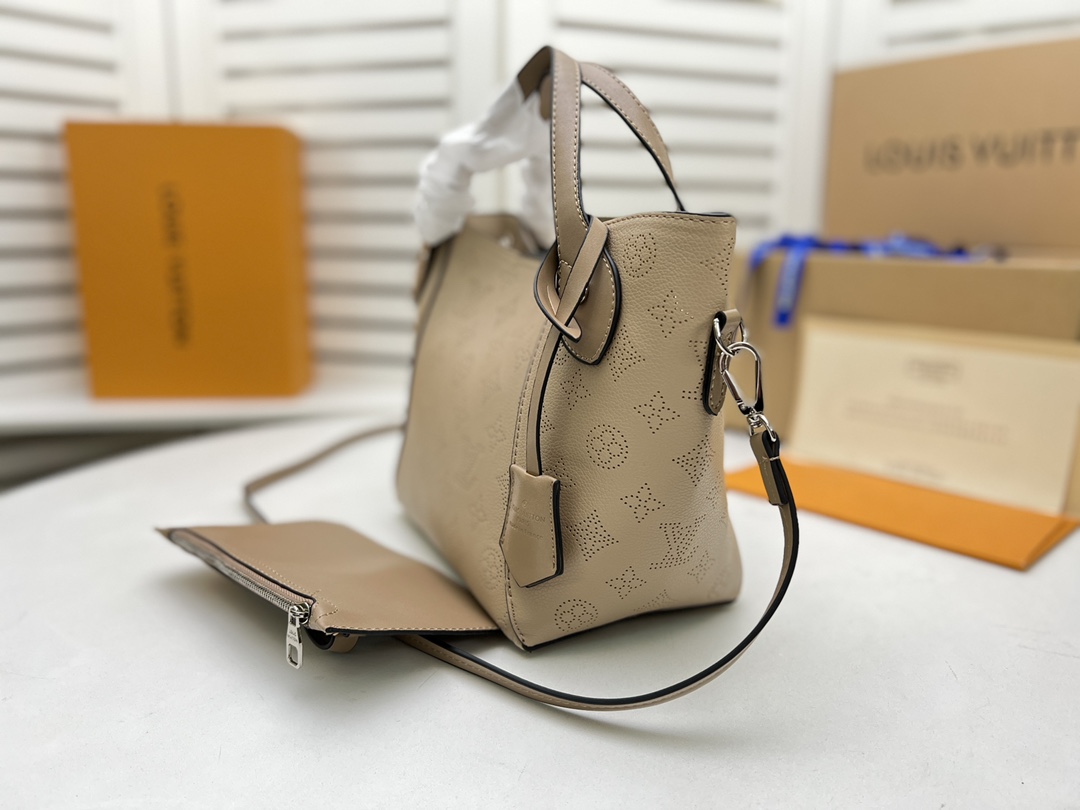 Louis Vuitton Hina PM- Beige/Pink/White-12