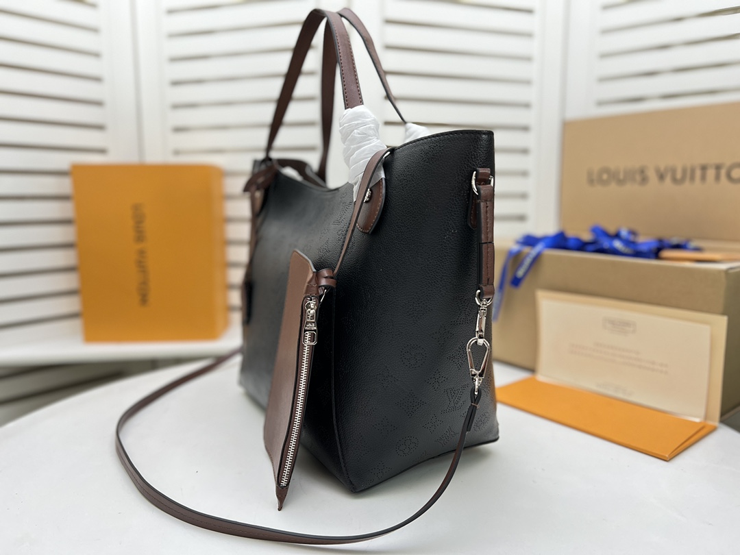Louis Vuitton Hina MM- Negro/Beige/Pink/White-1