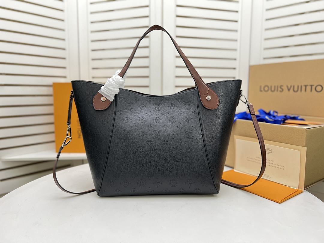 Louis Vuitton Hina MM- Negro/Beige/Pink/White-2
