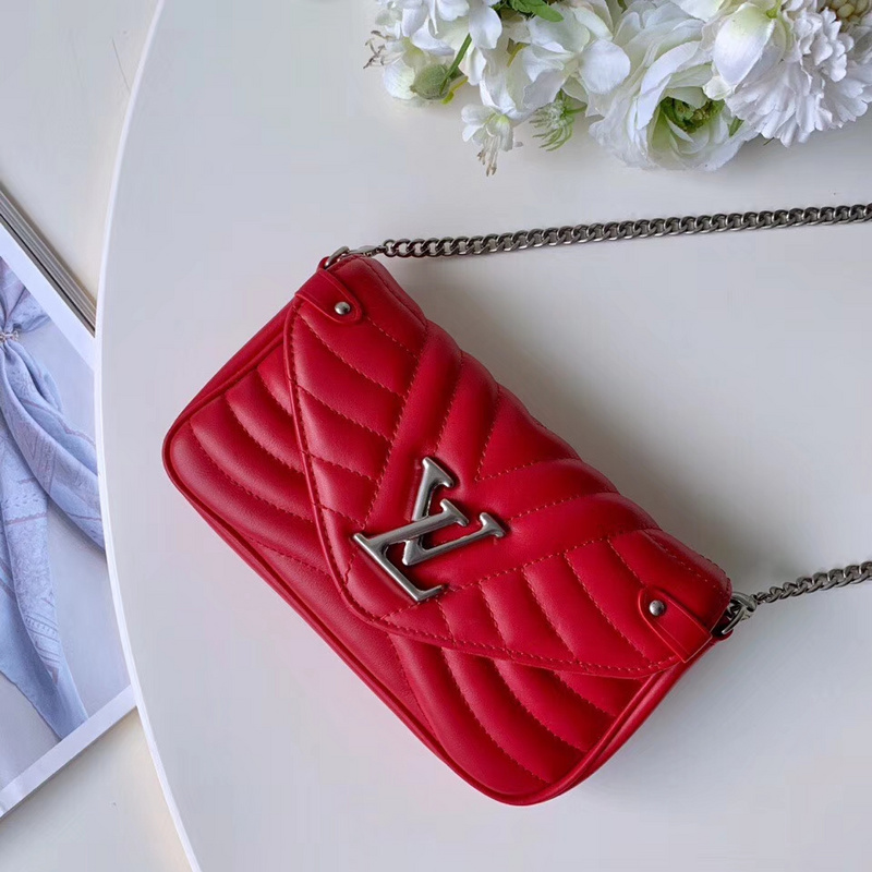 Louis Vuitton New Wave Chain Pochette-M63956 Red-1